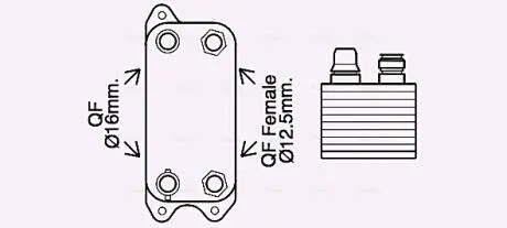 Охладитель масла AVA COOLING MS3686