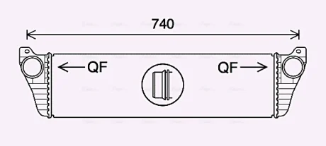 AVA DB Інтеркулер Vito 2.2CDI 10- AVA COOLING MS4690