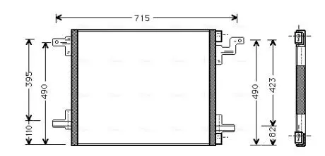 Радіатор кодиціонера AVA COOLING MS5270