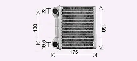 AVA Радіатор охолодження MERCEDES-BENZ GL-SERIES X164 (2006) GL320 3.0 CDI MERCEDES-BENZ GL-S AVA COOLING MS6762