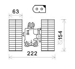 Моторчик пічки MB Vito (W639) (-AC) AVA COOLING MS8632