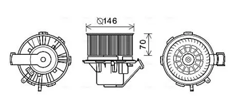 Вентилятор салона (выр-во AVA) AVA COOLING MS8648