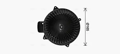 Вентилятор обігрівача салону MB ML (W164) (05-), GL (X164) (06-) AVA AVA COOLING MS8765
