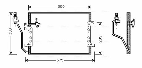Радіатор кондиціонера AVA COOLING MSA5330