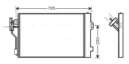 Радиатор кондиционера AVA AVA COOLING MSA5352D