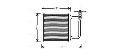 Радиатор отопителя салона AVA AVA COOLING MSA6451