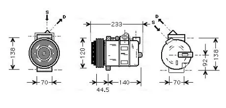 Компресор кондиціонера AVA COOLING MSAK277