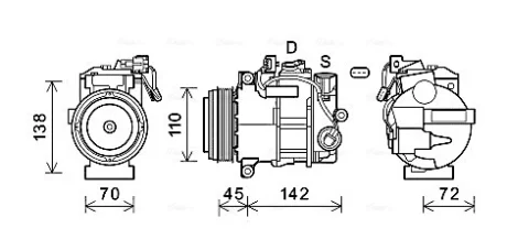 Автозапчасть AVA COOLING MSAK697