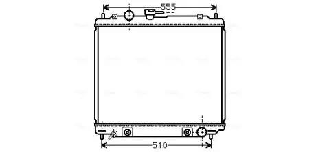 Радіатор, охолодження двигуна AVA COOLING MT2138