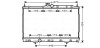 Радіатор охолодження двигуна MITSUBISHI OUTLANDER (2002) 2.4 HDD MIVEC (Ava) AVA COOLING MT2184 (фото 1)