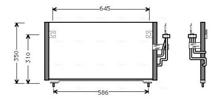 Радіатор кондиціонера AVA COOLING MT5106