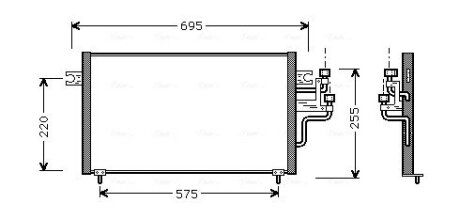 Радіатор кондиціонера AVA COOLING MT5119