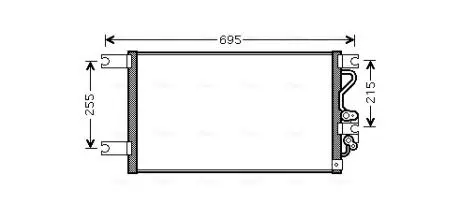 Радіатор кондиціонера AVA COOLING MT5206