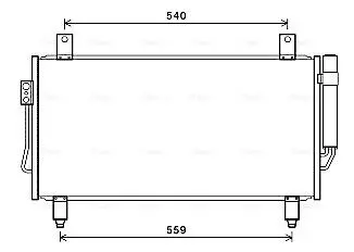 Радиатор кондиционера MITSUBISHI OUTLANDER 12-(AVA) AVA COOLING MT5252D