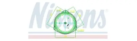 Вентилятор отопителя Mitsubishi L200 (05-) AVA COOLING MT8297