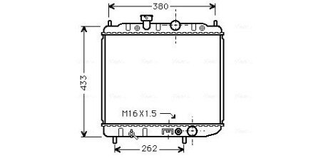 Радіатор, охолодження двигуна AVA COOLING MTA2036