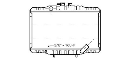 Радіатор, охолодження двигуна AVA COOLING MTA2062