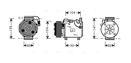 Компресор кондиціонера AVA COOLING MTAK037