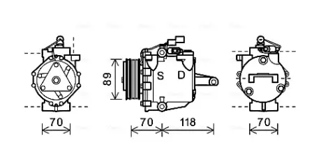 Автозапчасть AVA COOLING MTAK224