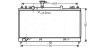 Радиатор охлаждения MAZDA 6 2.5 MT 03/05-09/07 (AVA) AVA COOLING MZ2224 (фото 1)