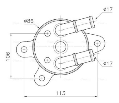 Охолоджувач оливи AVA COOLING MZ3301