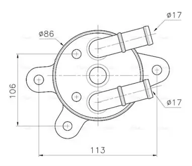Охладитель масла AVA COOLING MZ3301