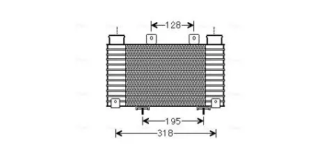 Інтеркулер FORD RANGER, MAZDA BT-50 2.5D/3.0D 05.06-12.15 AVA COOLING MZA4250