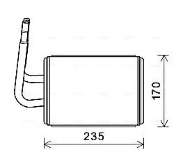 Радиатор печки AVA COOLING MZA6268