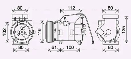 Автозапчасть AVA COOLING MZAK290
