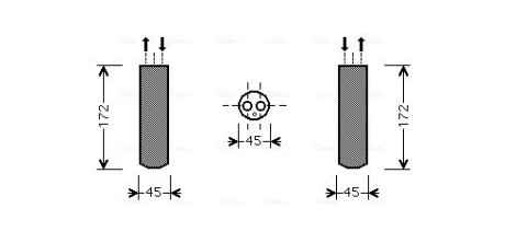 Осушувач кондиціонера AVA COOLING MZD185