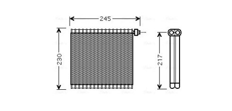 Испаритель кондиционера AVA COOLING MZV217