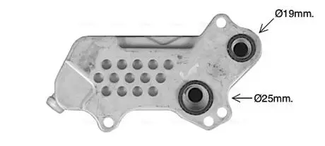 AVA OPEL Оливний радіатор (без корпуса) VECTRA C 2.0 03-, SIGNUM 2.0 03-, SAAB, CADILLAC AVA COOLING OL3711