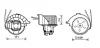 Вентилятор отопителя салона Opel Astra G (98-), Zafira A (99-) AC- AVA AVA COOLING OL8628 (фото 1)