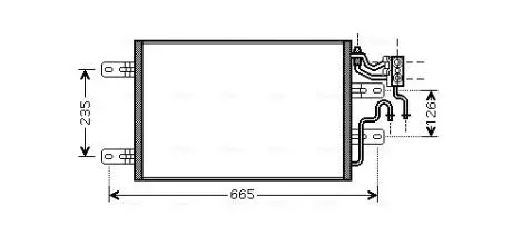 Радіатор кондиціонера AVA COOLING OLA5394