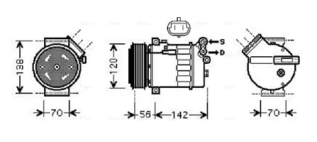 Автозапчасть AVA COOLING OLAK313