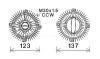 Вискомуфта вентилятора охлаждения AVA COOLING OLC557 (фото 1)