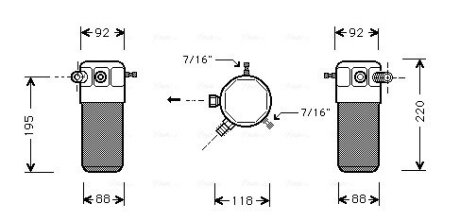 Осушувач кондиціонера AVA COOLING OLD118