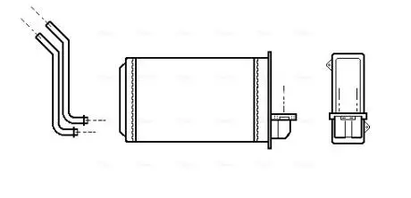 Радиатор печки AVA COOLING PEA6088