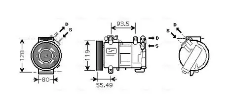 Автозапчасть AVA COOLING PEAK315