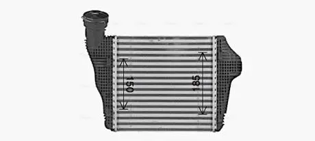 Охолоджувач наддувального повітря AVA COOLING PR4098