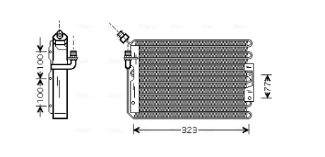 Радіатор кондиціонера AVA COOLING PR5042