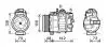 Компресор кондиціонера PORSCHE CAYENNE 09.02- AVA COOLING PRAK064 (фото 1)