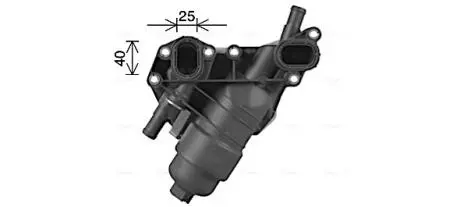 Радиатор масляный Nissan/Opel/Renault в сборе (выр-во AVA) AVA COOLING RT3638H