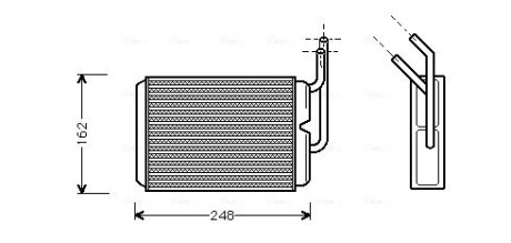 Радиатор печки AVA COOLING RT6220