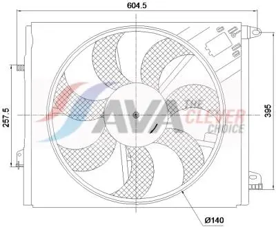 Вентилятор AVA COOLING RT7699