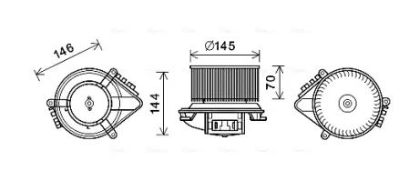 Автозапчасть AVA COOLING RT8621