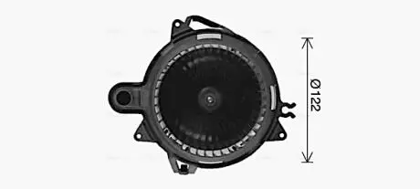 Вентилятор отопителя салона Renault Capture (13-), Clio (13-) AVA AVA COOLING RT8676
