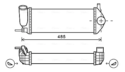 AVA RENAULT Інтеркулер Kangoo 1.5dCi 08- AVA COOLING RTA4484