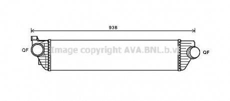 Интеркулер NISSAN NV 400, OPEL MOVANO B (10-) (выр-во) AVA COOLING RTA4498 (фото 1)