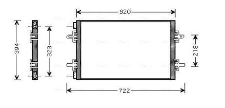 Радіатор кондиціонера AVA COOLING RTA5294